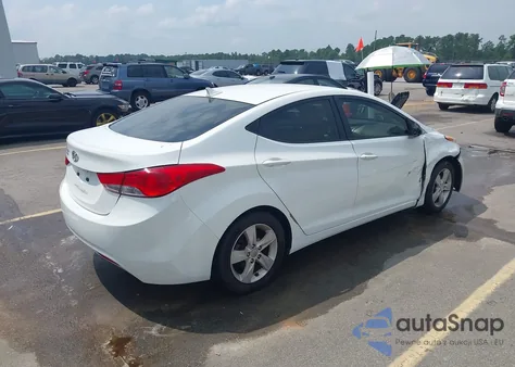 2012 Hyundai Elantra Gls z USA, uszkodzony, nr VIN 5NPDH4AEXCH112310